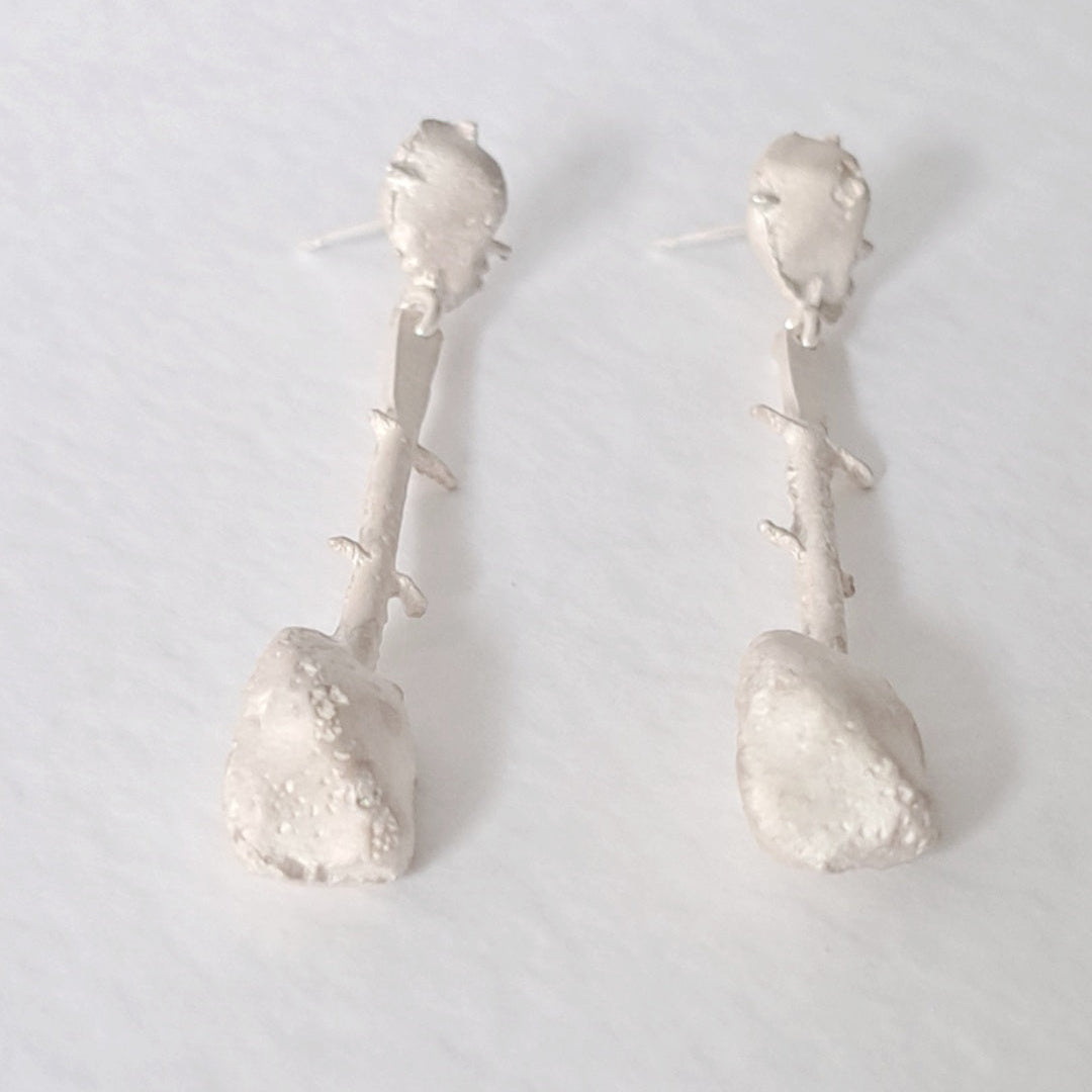 Handmade sculptural earrings 