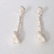 Handmade sculptural earrings 