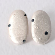 Handmade silver earrings with sapphires