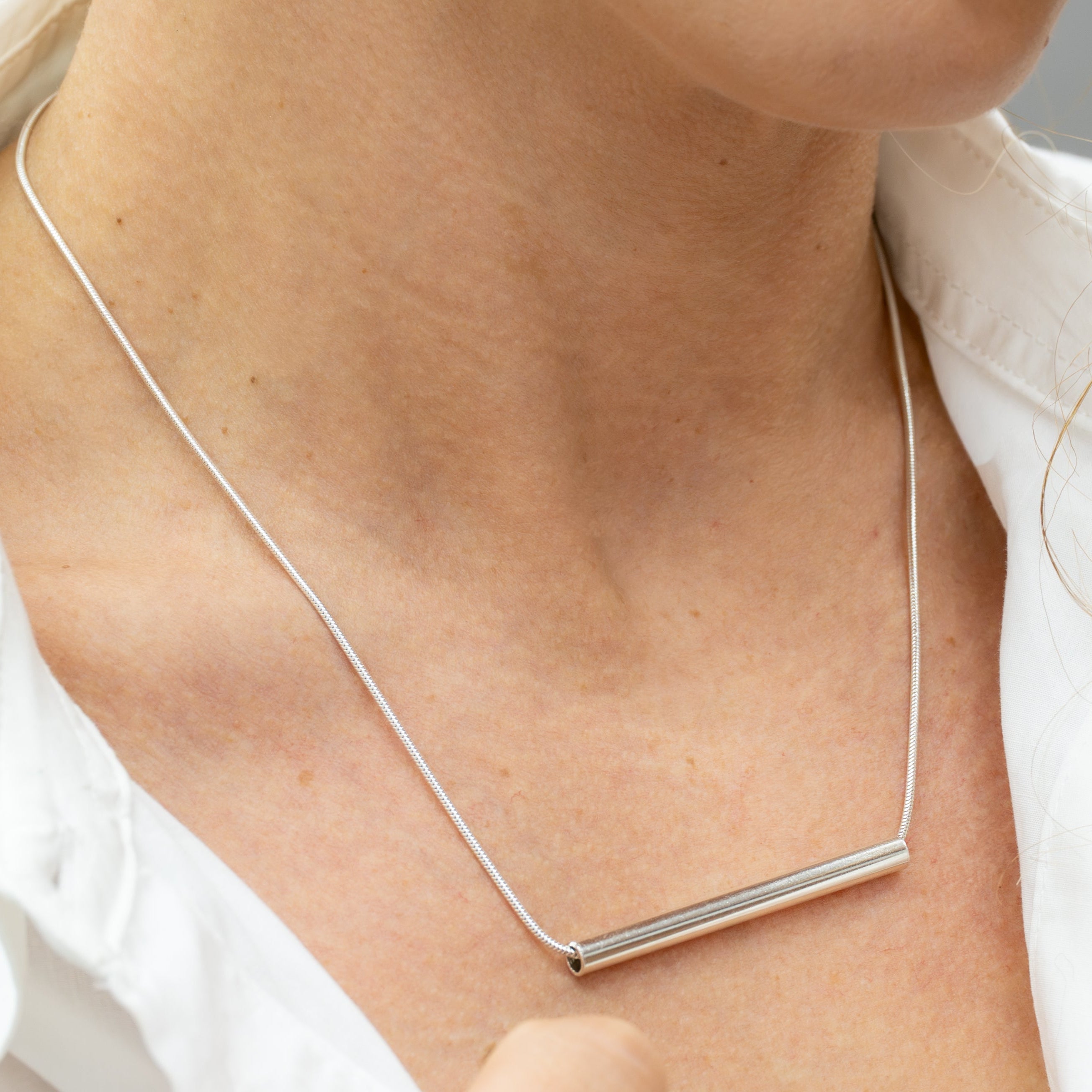 Minimalist Silver Necklace