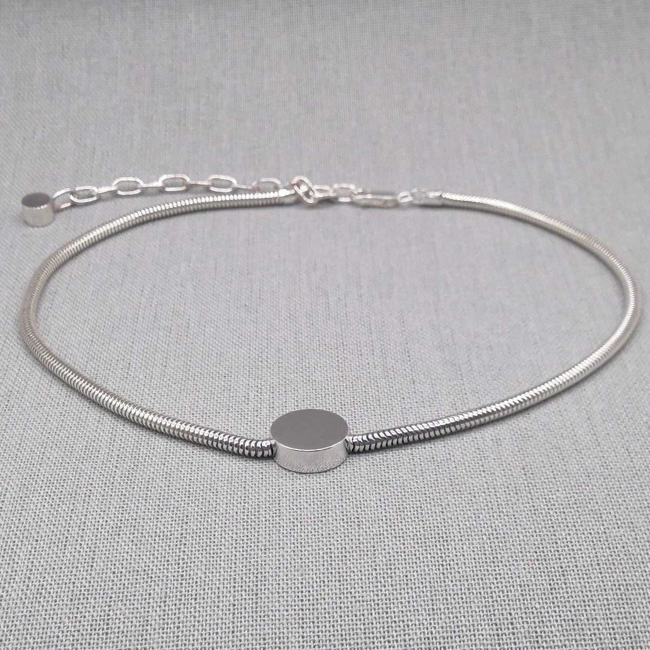 Silver Snake Choker