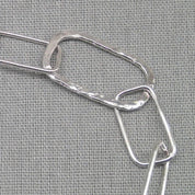 Infinity link silver chain necklace