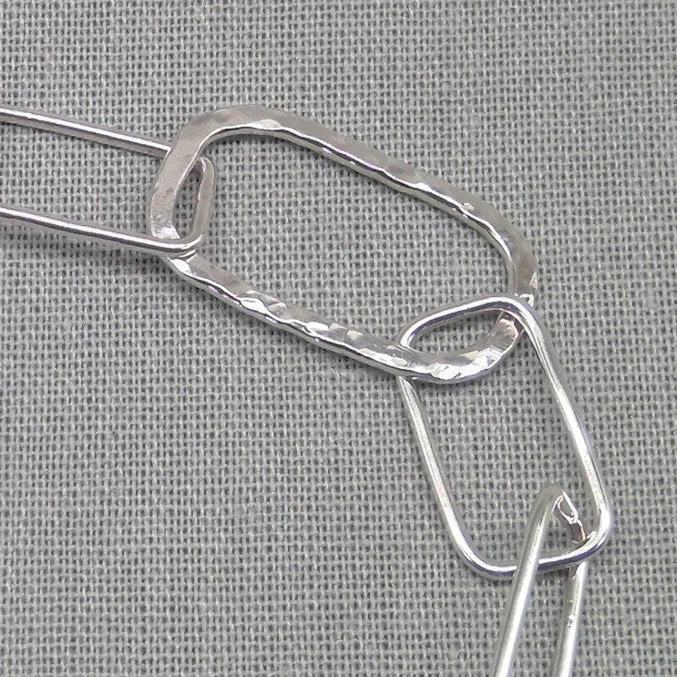 Infinity link silver chain necklace