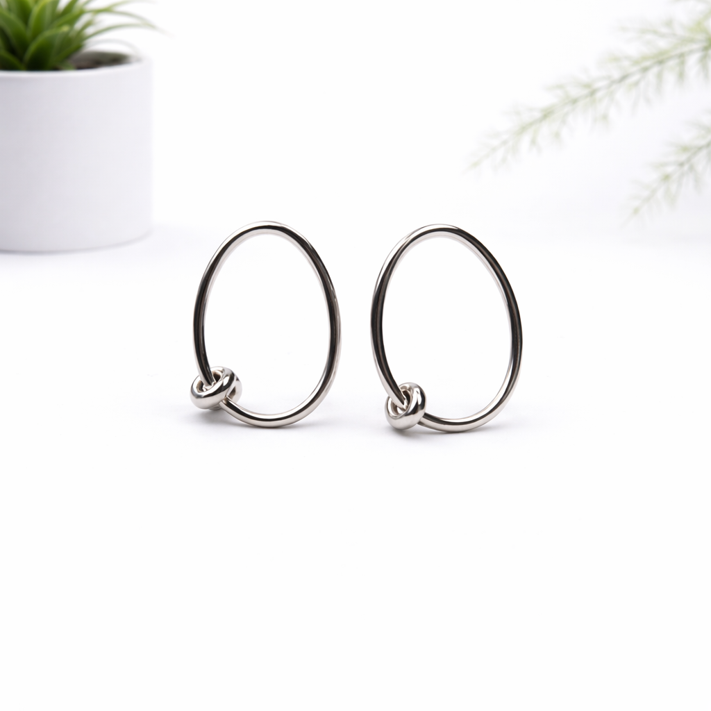 Organic shape earrings uk