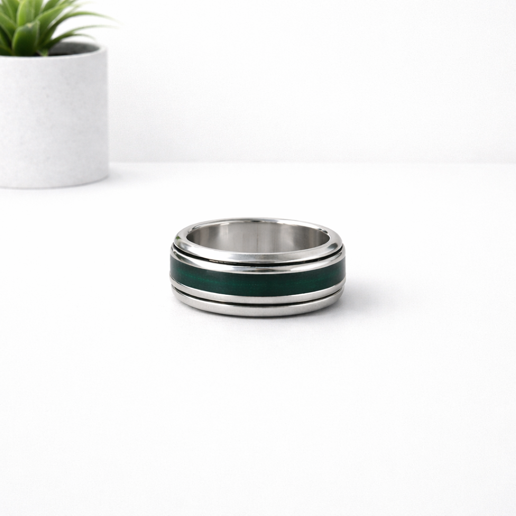 Handmade dog ashes ring made in UK