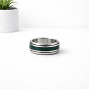 Handmade dog ashes ring made in UK