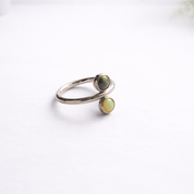 Silver ring with Opal