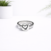 Personalised silver ring uk