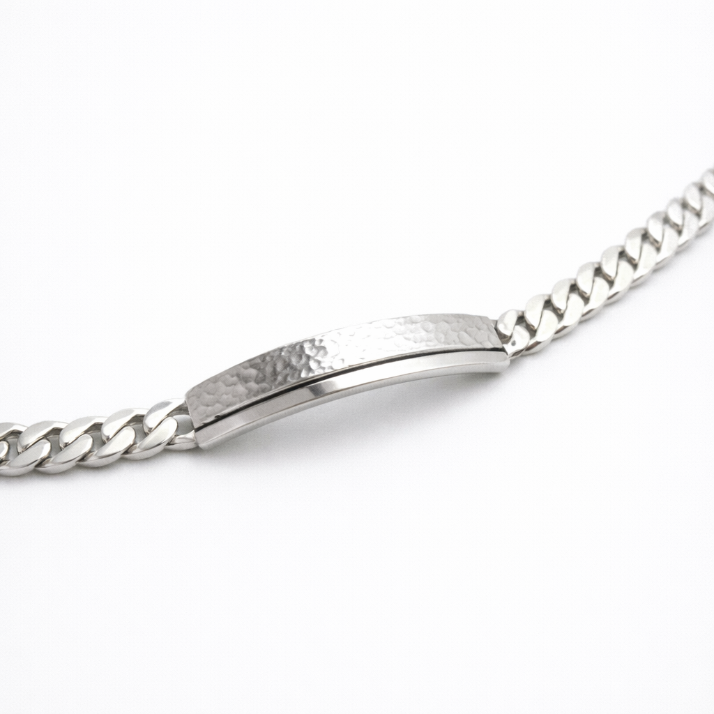 Chunky silver bracelet