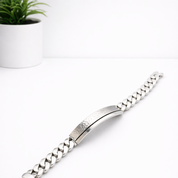 Chunky silver bracelet