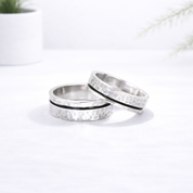 Chunky Wedding Rings Set