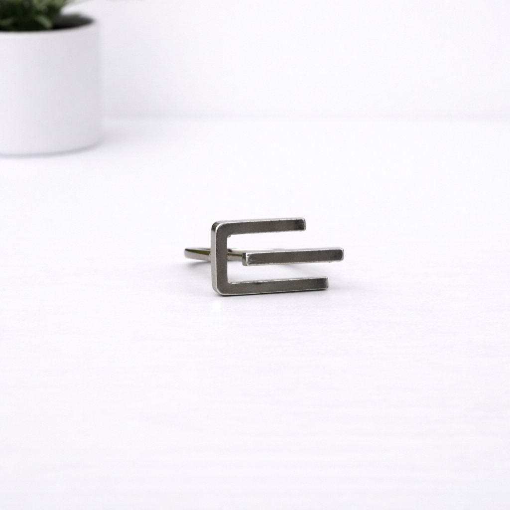 Minimalist Silver Ring Size Q/57