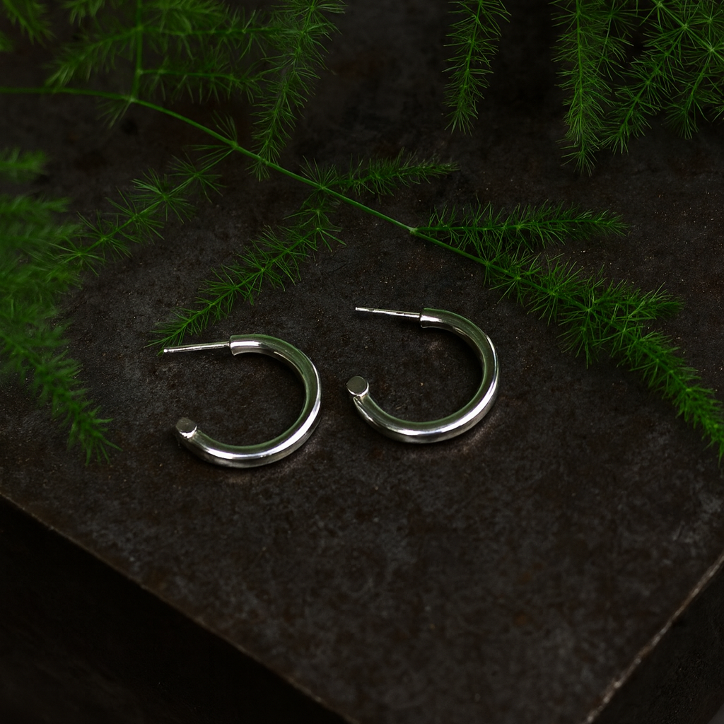Silver Hoop Earrings
