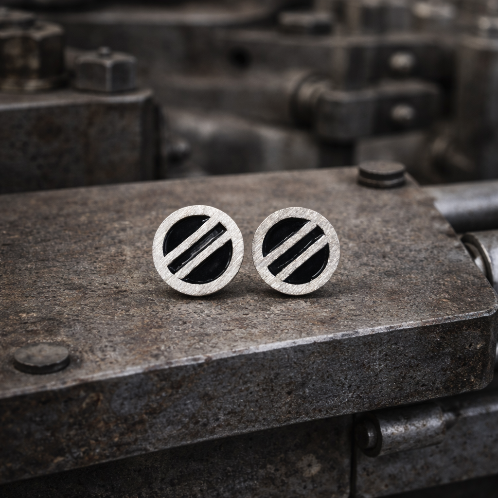 Boucles d'oreilles clous en argent