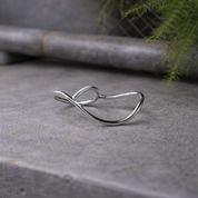 Minimalist Silver Double Ring