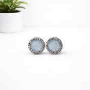 Boucles d'oreilles en argent avec résine