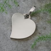 Personalised Silver Heart Pendant