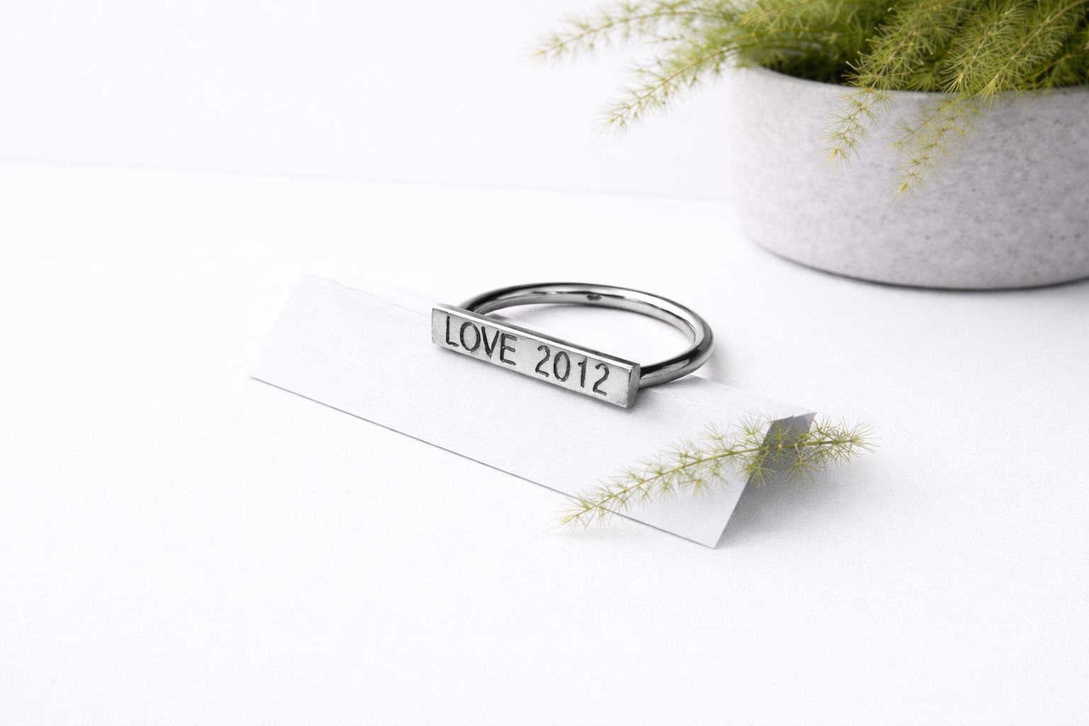 Personalised Silver Ring