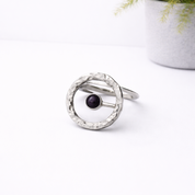 Silver Ring With Opal