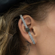 Boucles d'oreilles en argent avec labradorite