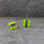 Neon Silver Earrings