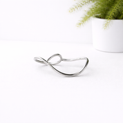 Minimalist Silver Double Ring