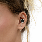 Silberohrringe mit Harz