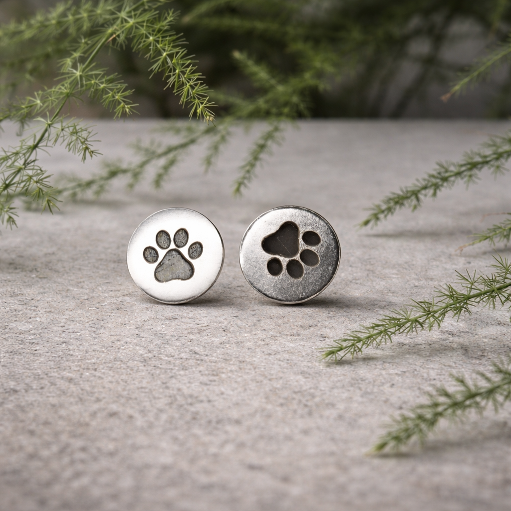 Boucles d'oreilles en argent personnalisées